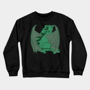 Hand-drawn Wood Dragon - The Shy Crewneck Sweatshirt